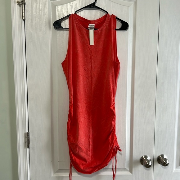 XL PINK side tie dress. NWT. - Picture 1 of 5